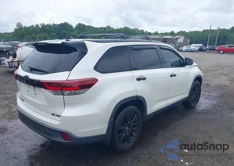 2019 Toyota Highlander Se z USA, uszkodzony, nr VIN 5TDJZRFH7KS965501